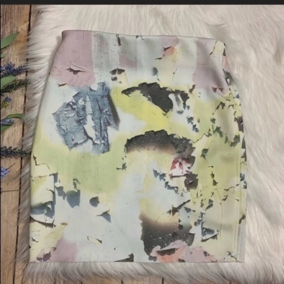 Zara W&B Pencil Skirt Geometric Print Medium‎ - Picture 6 of 7